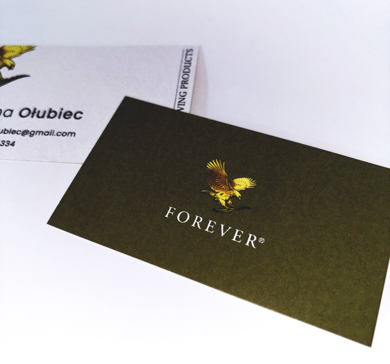 Wizytówka papierowa – przykład druku klasycznego