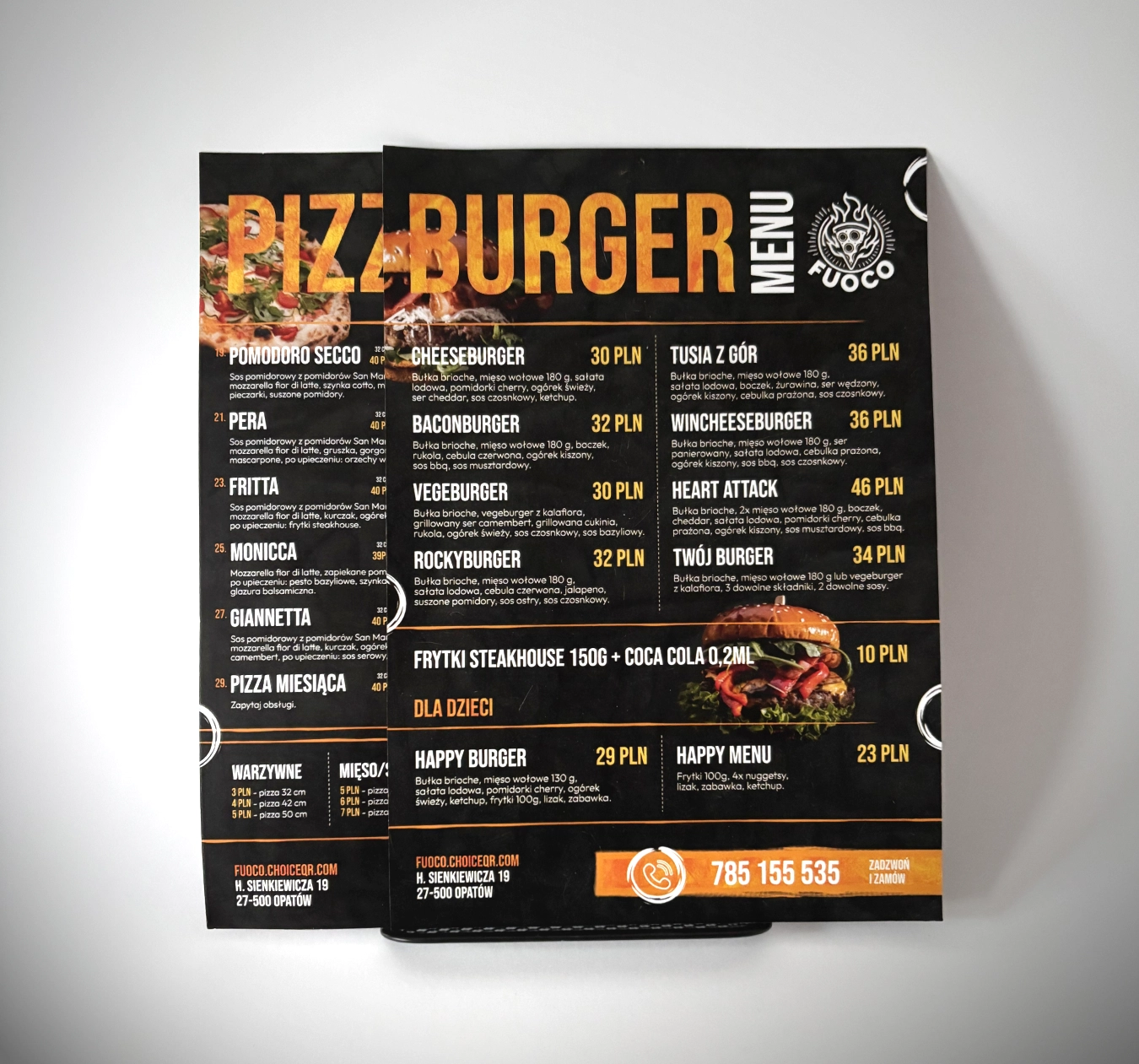 Ulotka jednostronna – detal druku