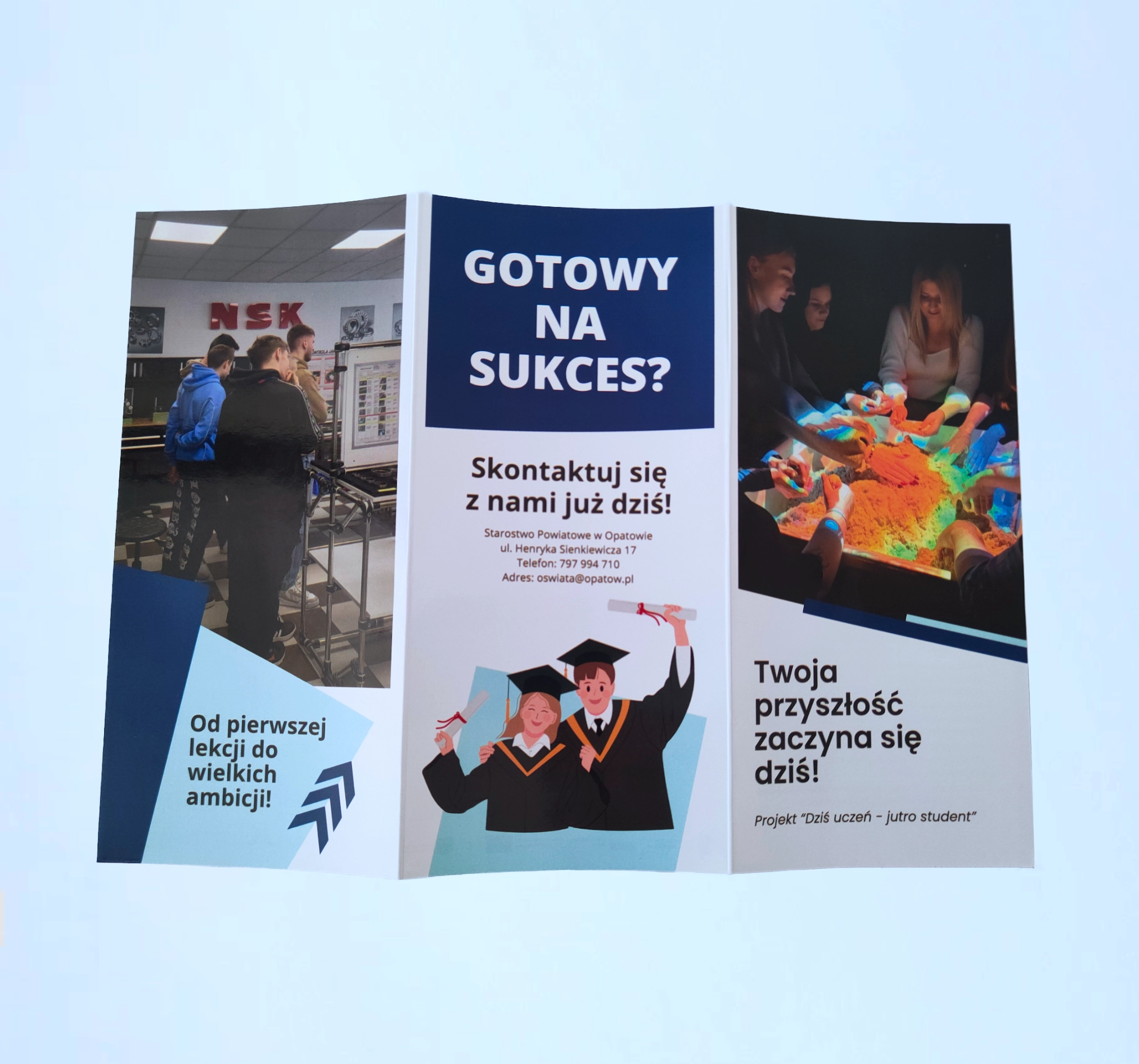 Prezentacja produktu flyer folded trifold - widok 1