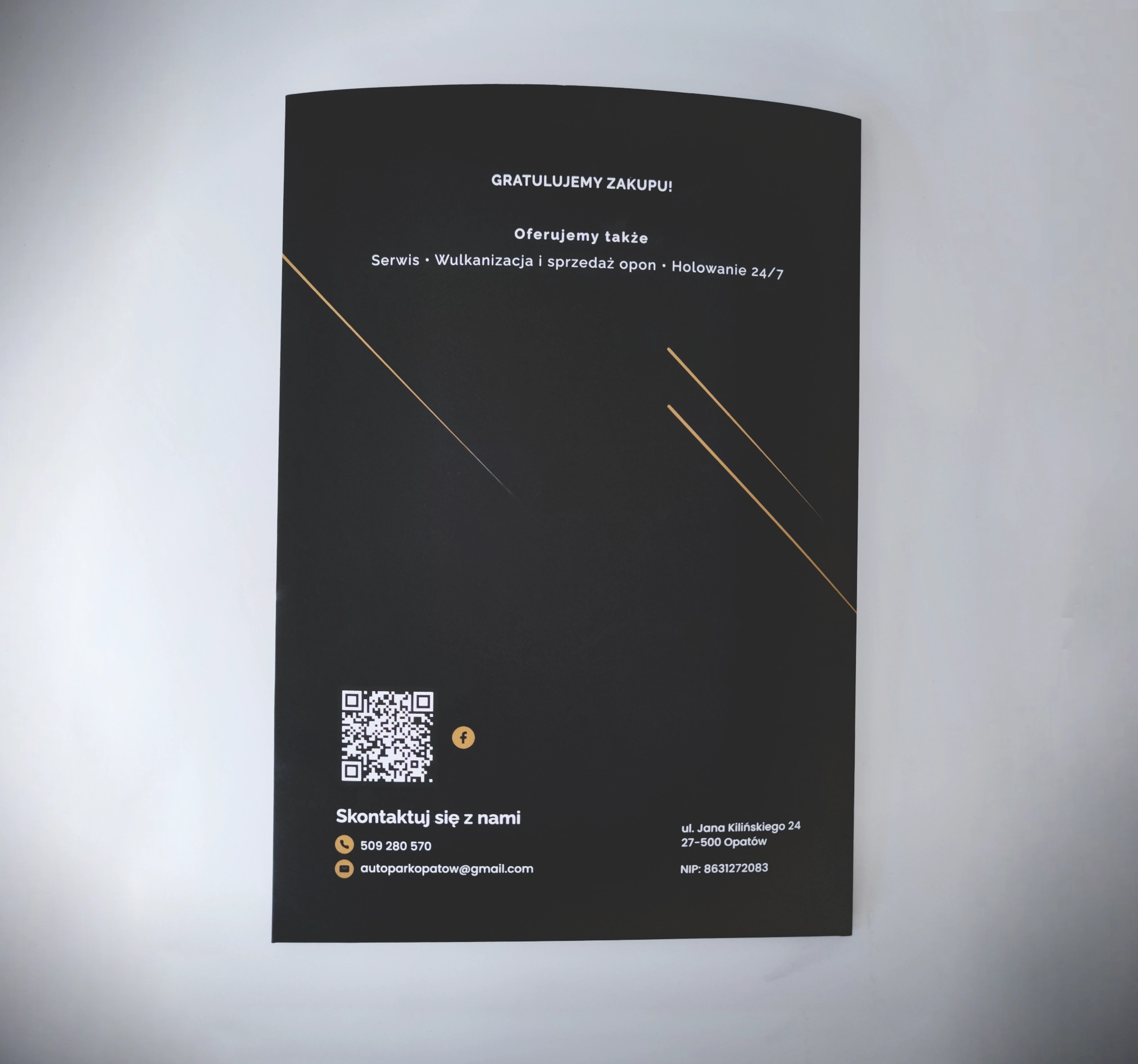 Teczka A4 – wnętrze z kieszenią na dokumenty