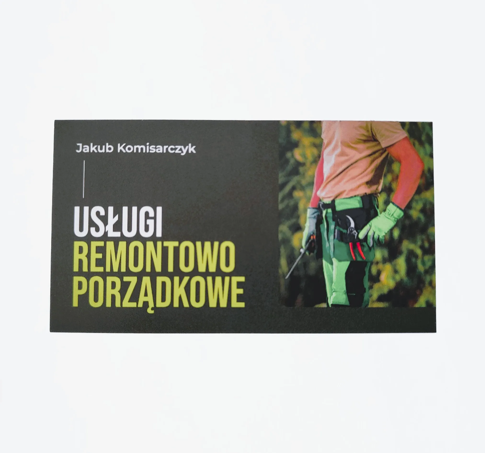 Wizytówki usługowe — realizacja Reclame